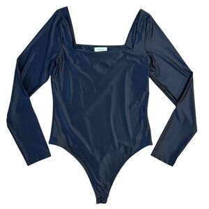 Babaton Aritzia Women’s Contour Squareneck Long Sleeve Bodysuit Black Size Large